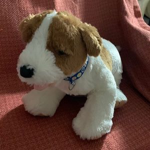 Build-a-Bear brown and white dog